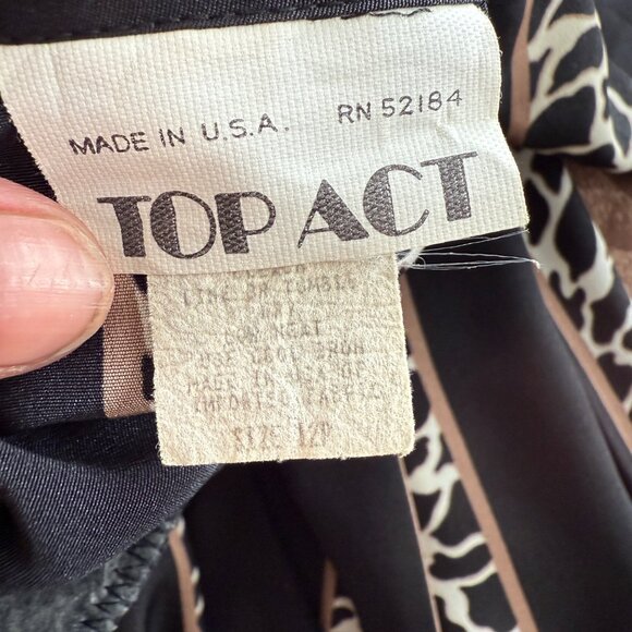 Top Act Giraffe Print Button-Down Midi Dress Size 12P - Picture 7 of 7